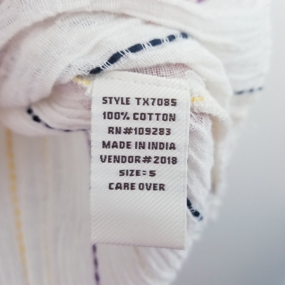 Surf Gypsy | Sunset Stripe Long Sleeve Tunic Top - Picture 7 of 7